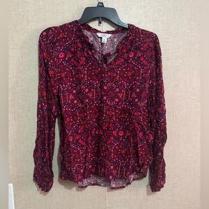 Croft & barrow women’s floral blouse